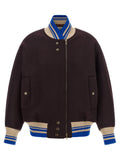 Purple Wool Bomber