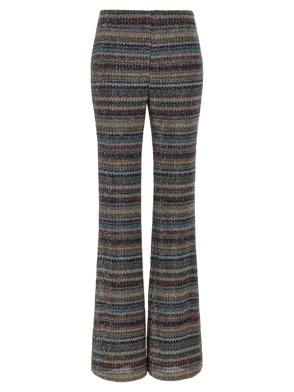 Multicolor Viscose Flared Pants