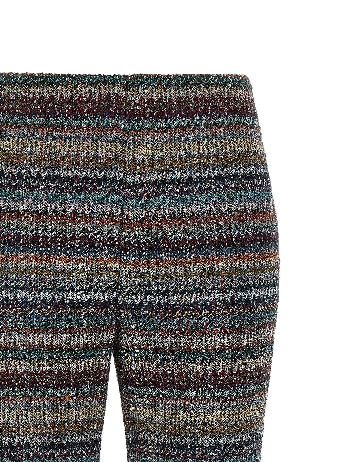 Multicolor Viscose Flared Pants