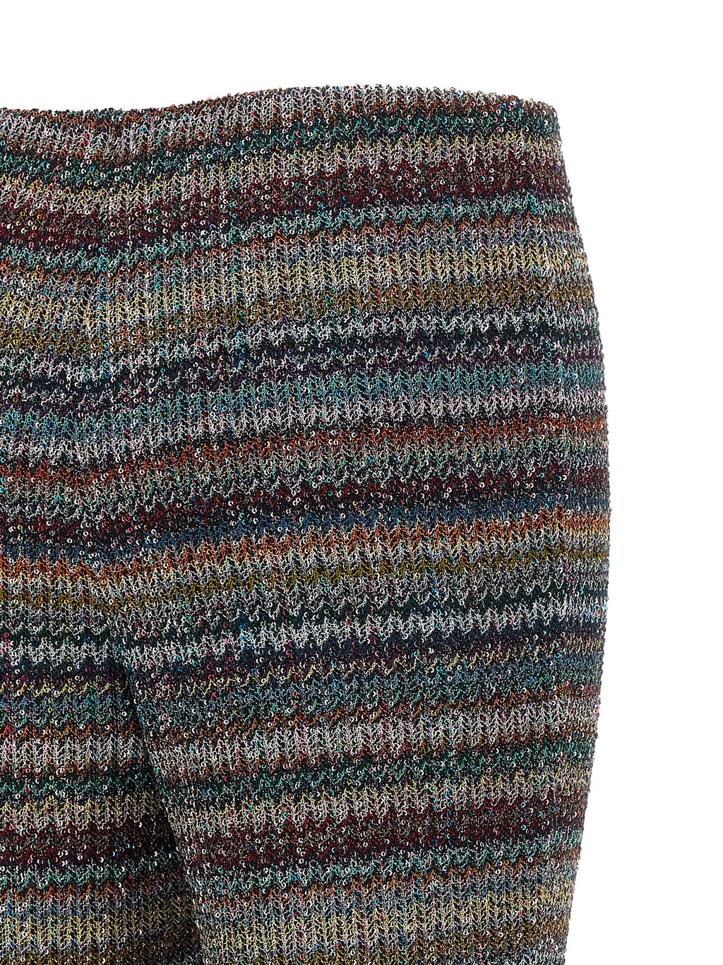 Multicolor Viscose Flared Pants