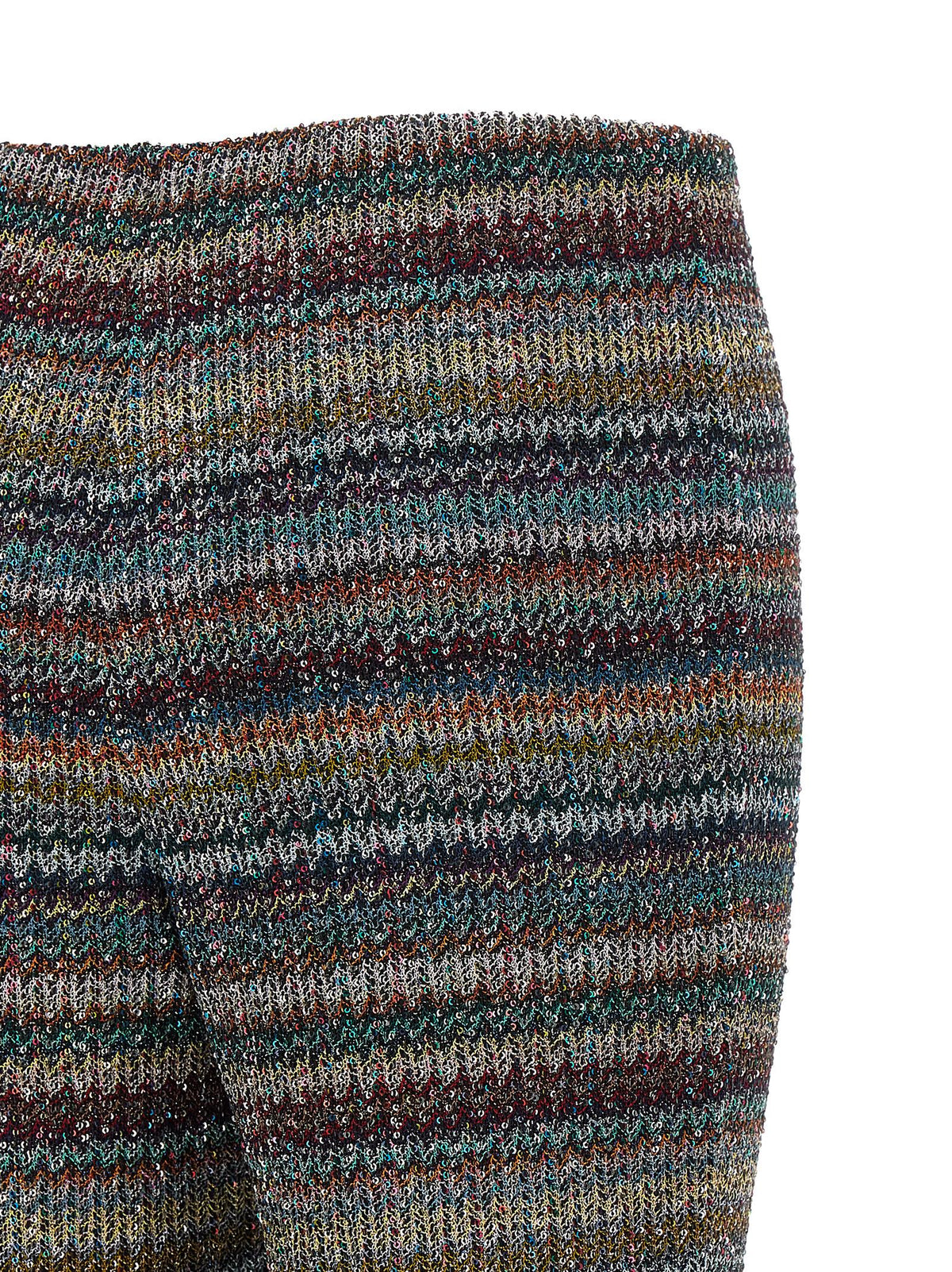 Multicolor Viscose Flared Pants