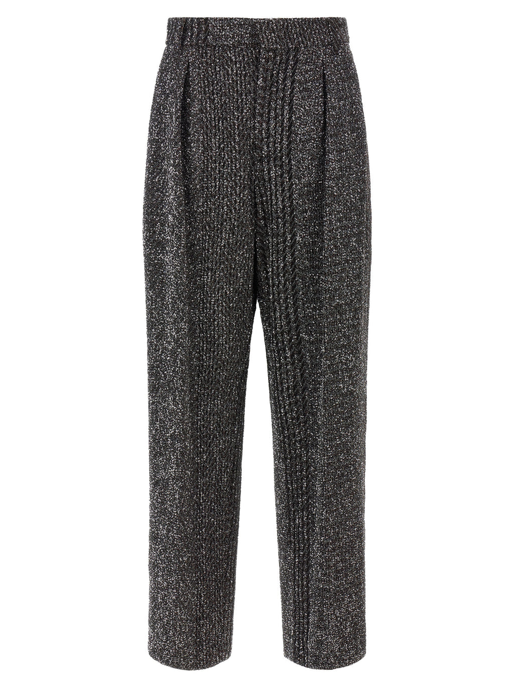 Black Polyamide Casual Pants