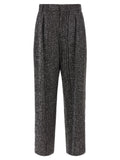 Black Polyamide Casual Pants