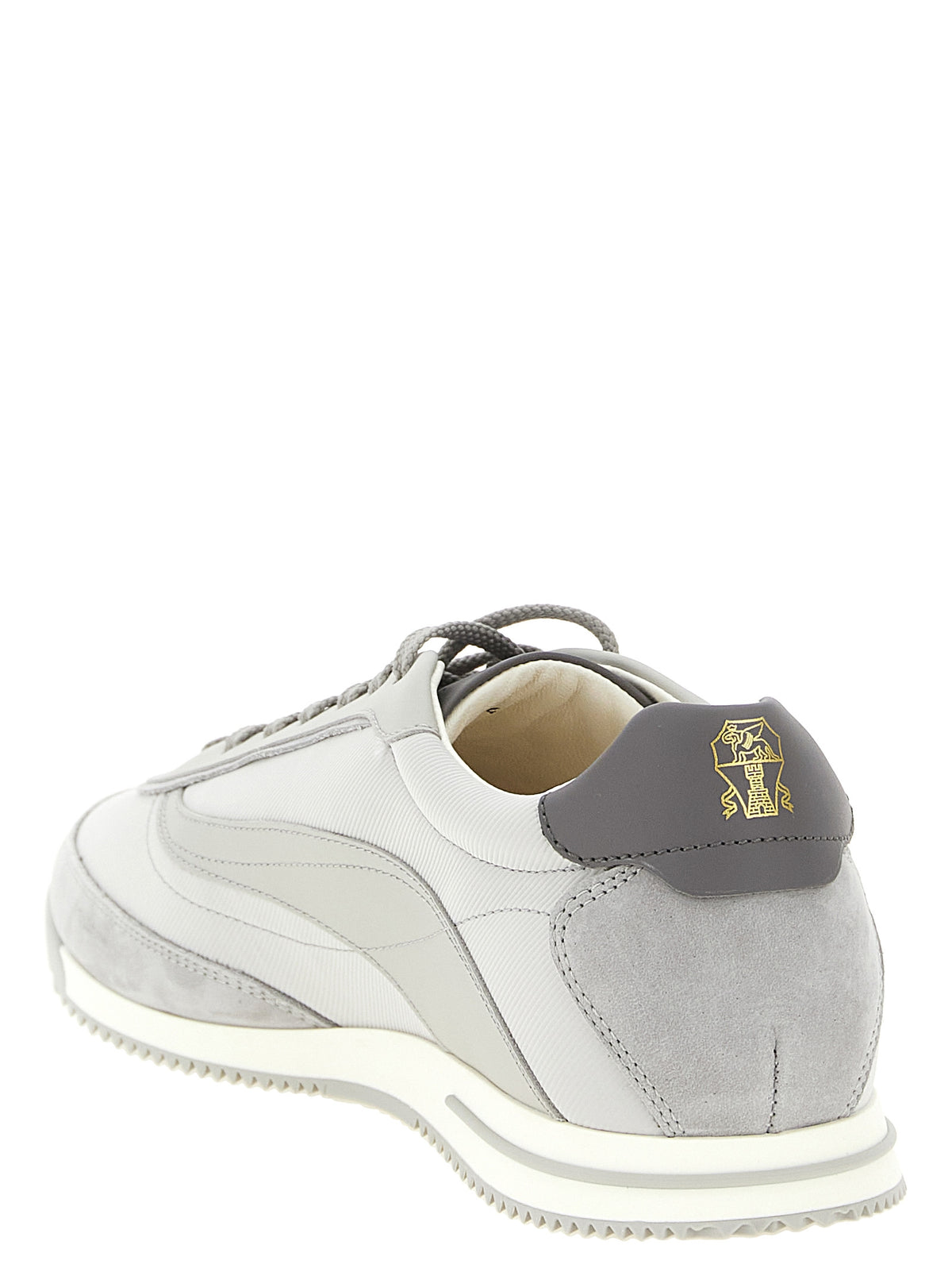 Gray Polyethylene Low Top Sneakers