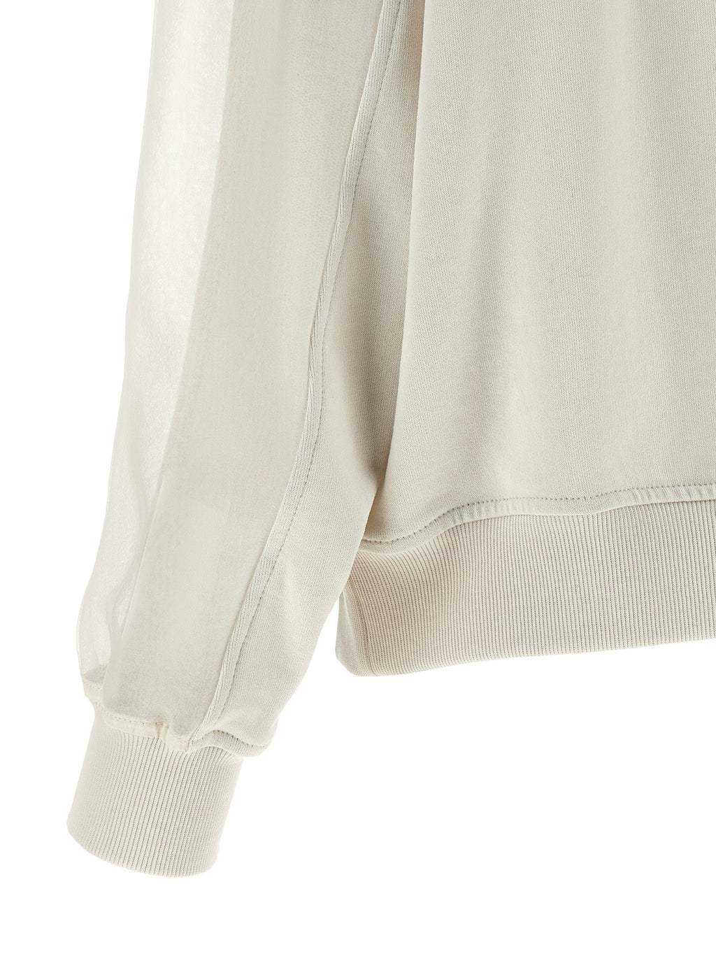 White Cotton Sweatshirt