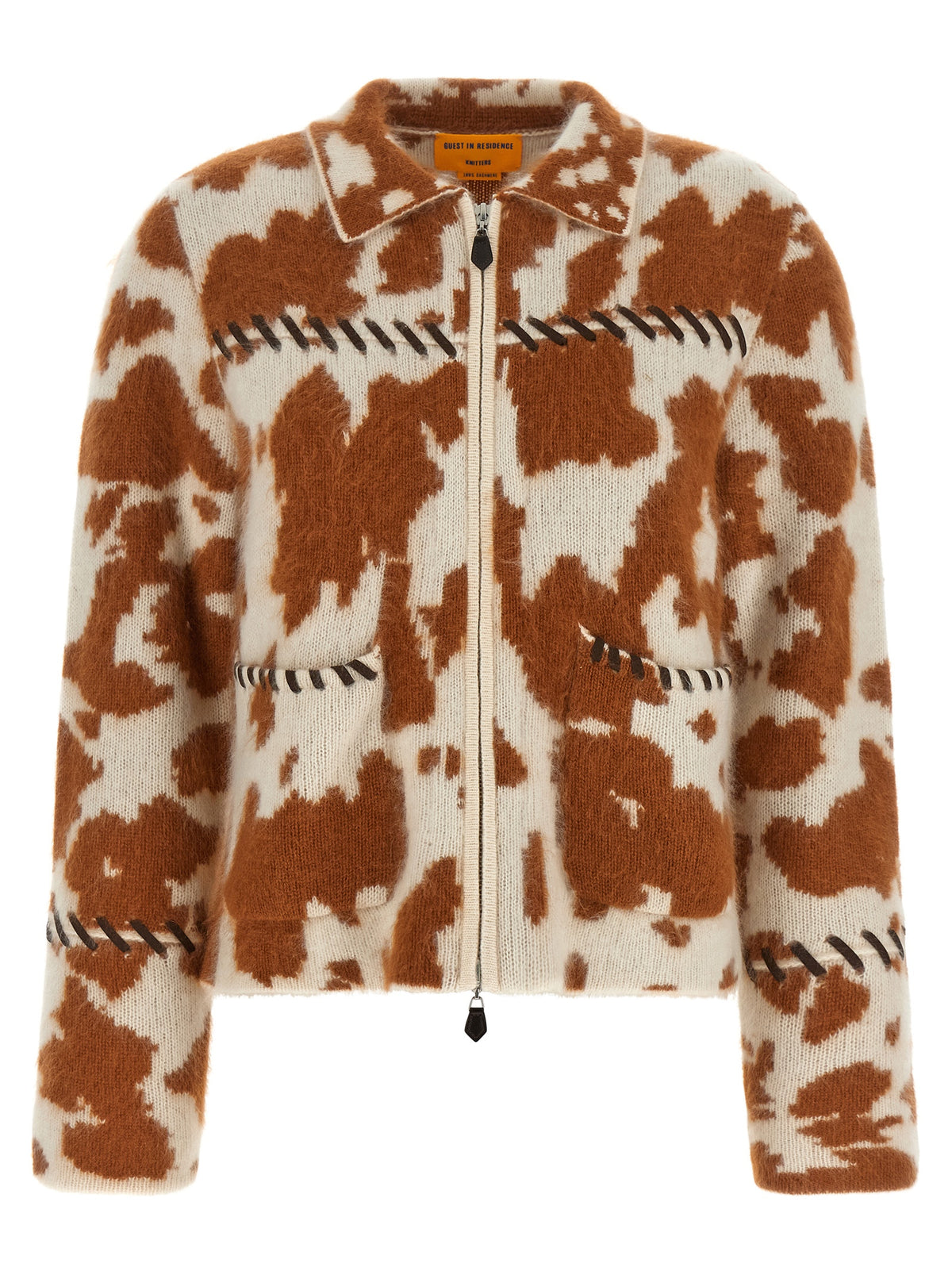 Brown Cashmere Full-Length Jacket