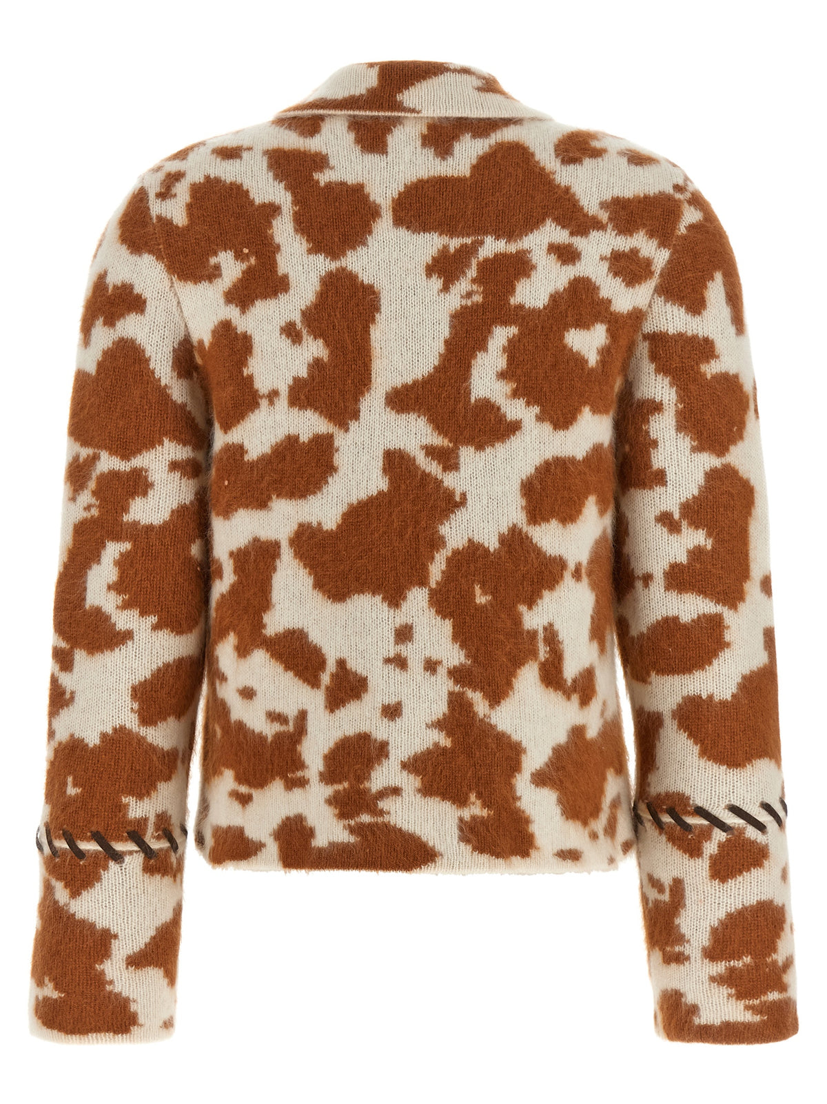 Brown Cashmere Full-Length Jacket