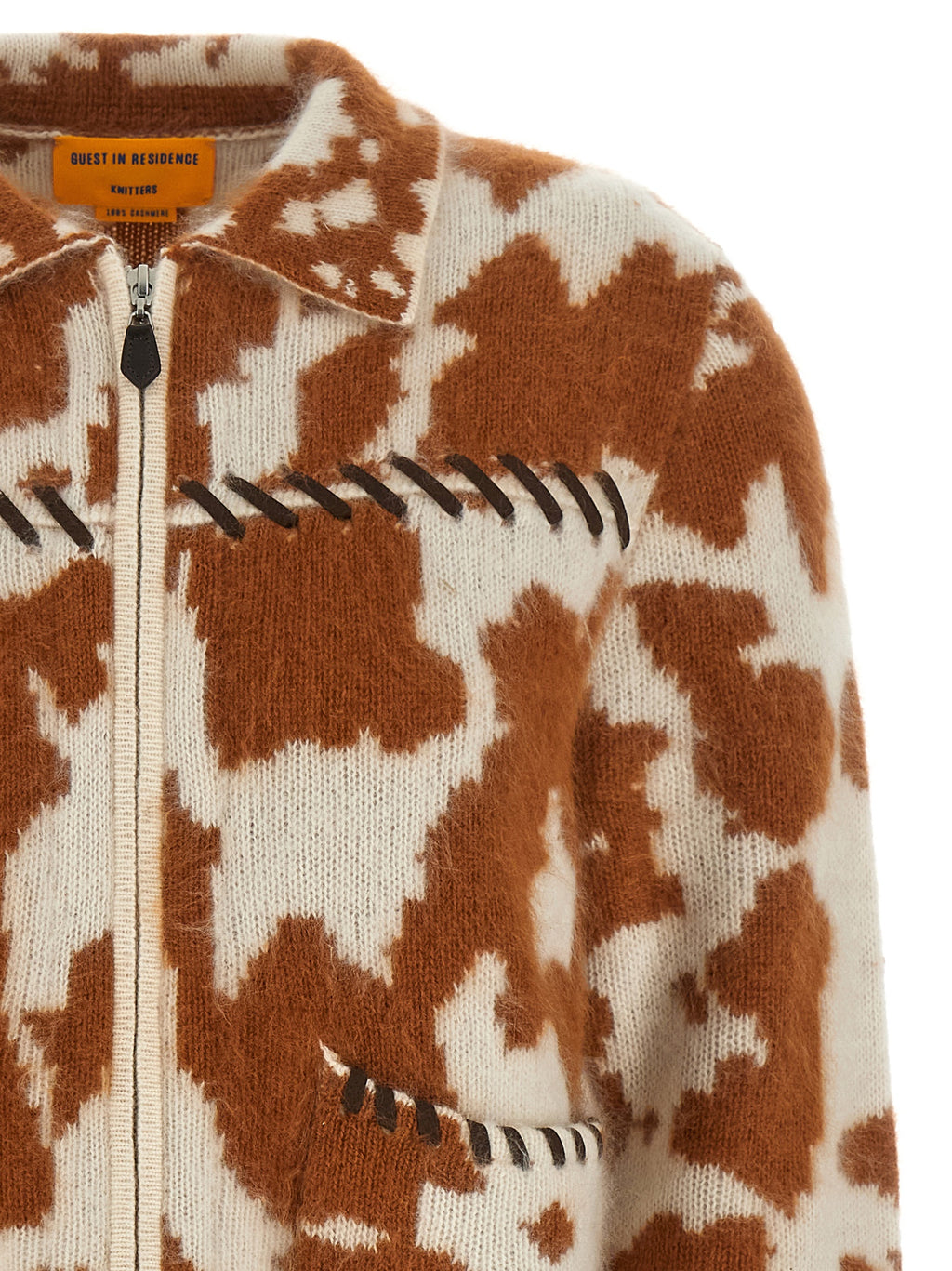 Brown Cashmere Full-Length Jacket