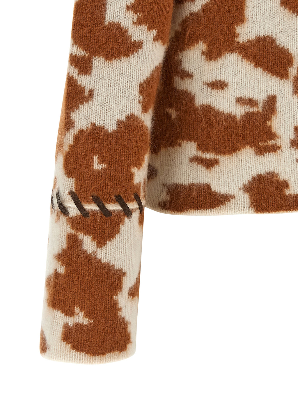 Brown Cashmere Full-Length Jacket