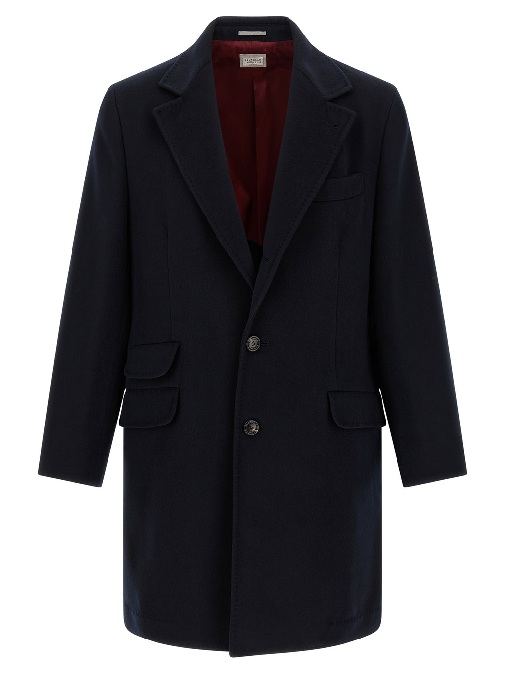 Blue Virgin Wool Coat