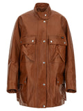 Brown Calfskin Leather Jacket