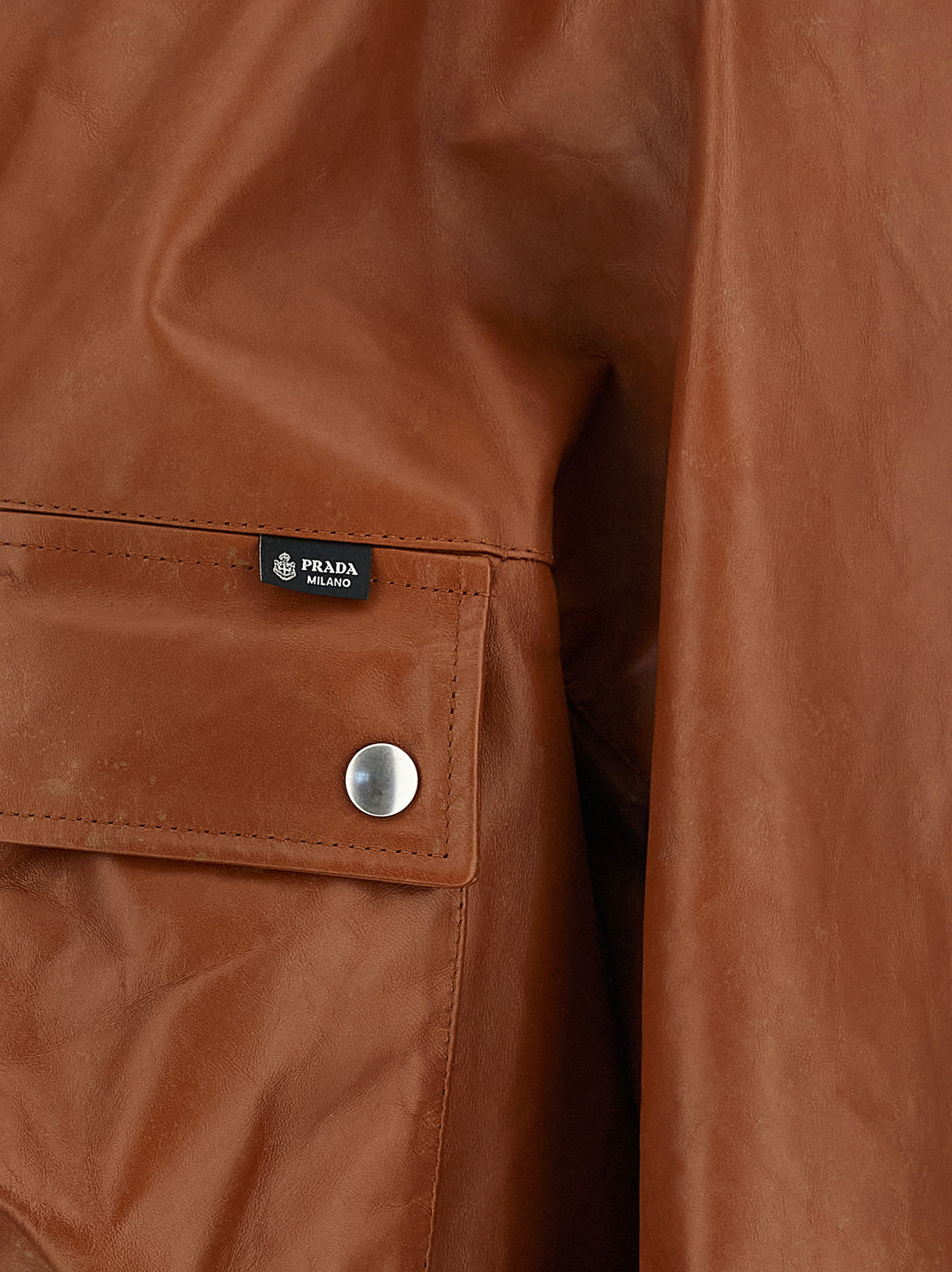 Brown Calfskin Leather Jacket