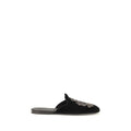 Black Velvet Flats