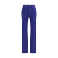 Blue Cotton Straight-Leg Jeans