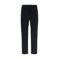 Black Cotton Casual Pants
