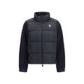 Black Polyester Full-Length Jacket