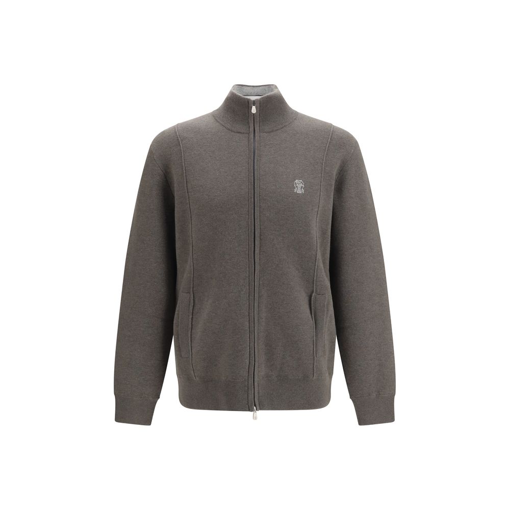 Bicolor Cashmere Cardigan