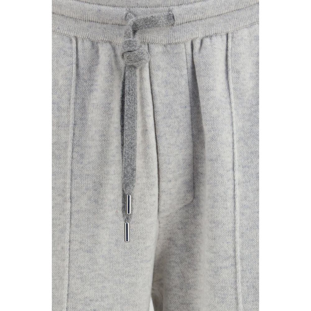 Gray Cashmere Athletic Pants