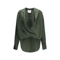 Bicolor Silk Blouse