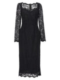 Black Polyamide Casual Dress