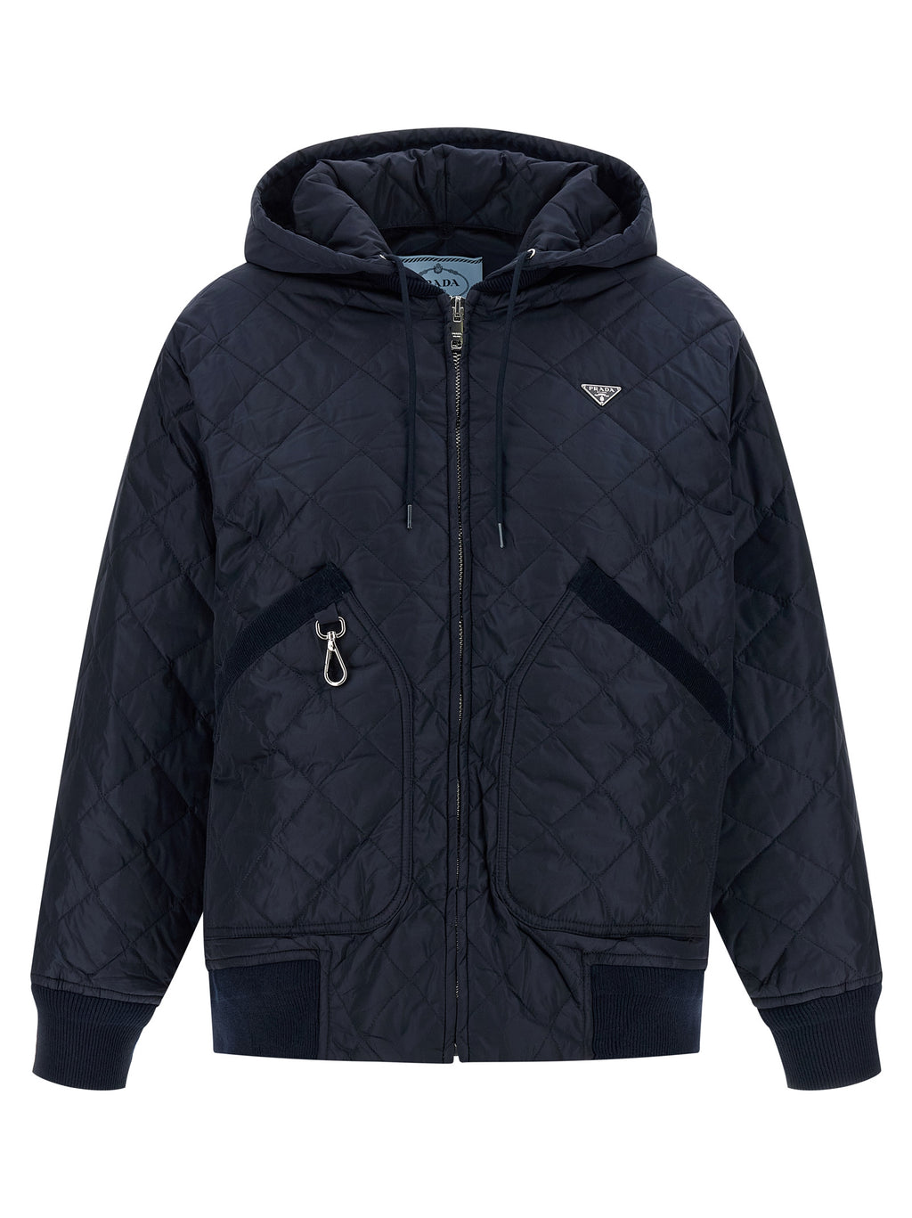 Blue Recycled Polyamide Bomber