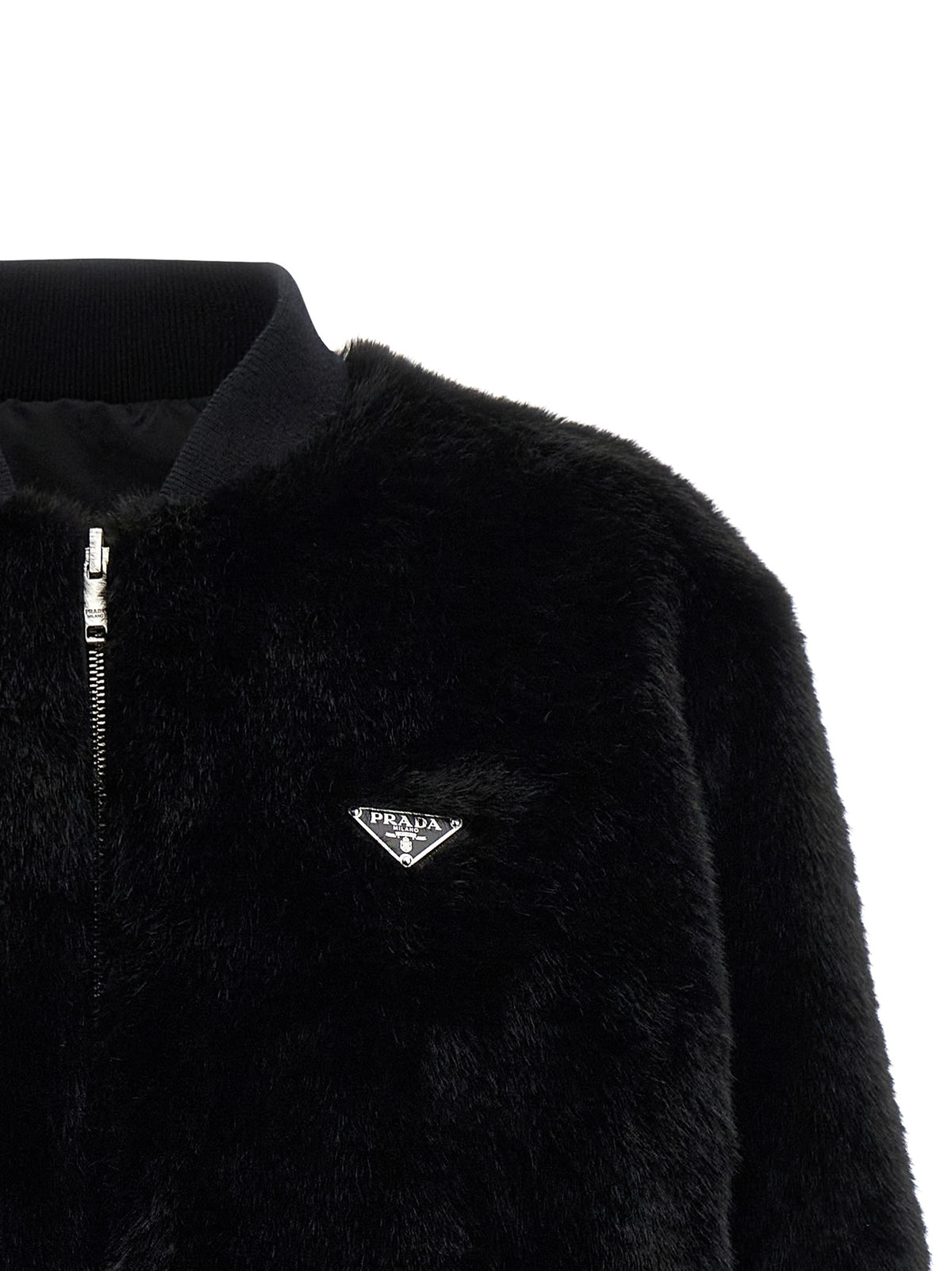 Black Recycled Polyamide Bomber
