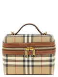 Beige Polyethylene Crossbody Bag