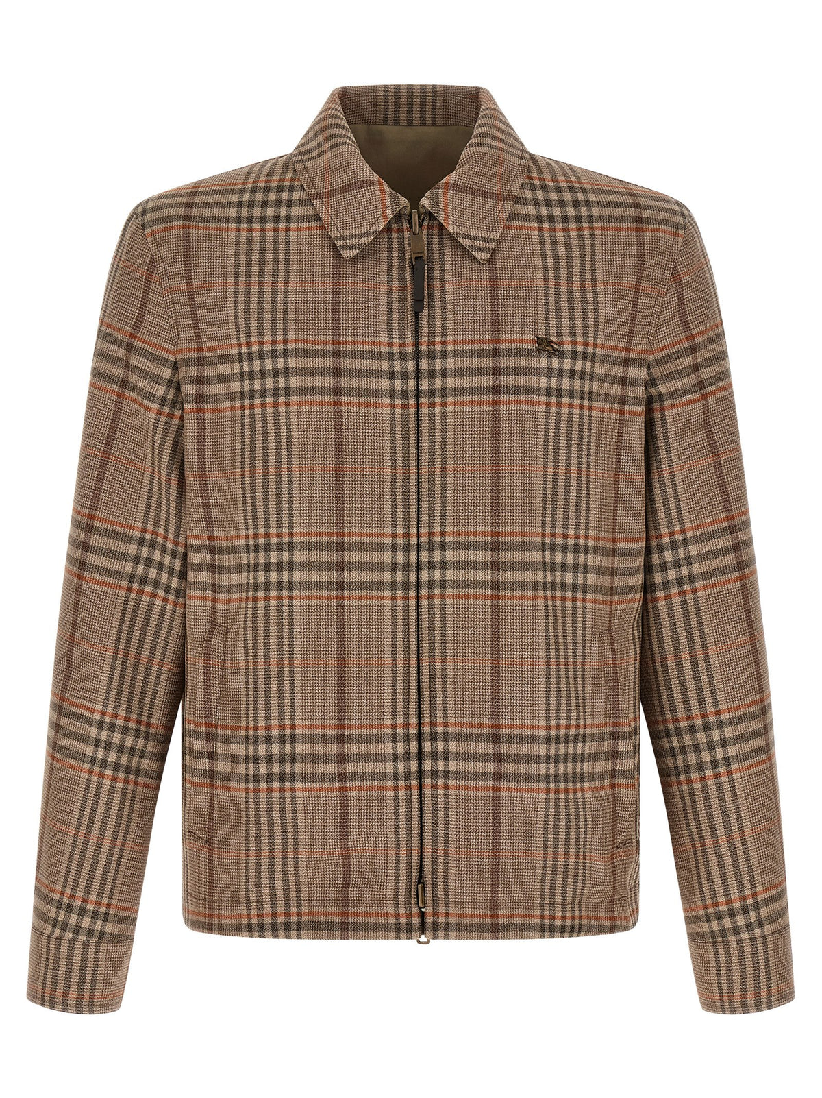 Beige Wool Full-Length Jacket