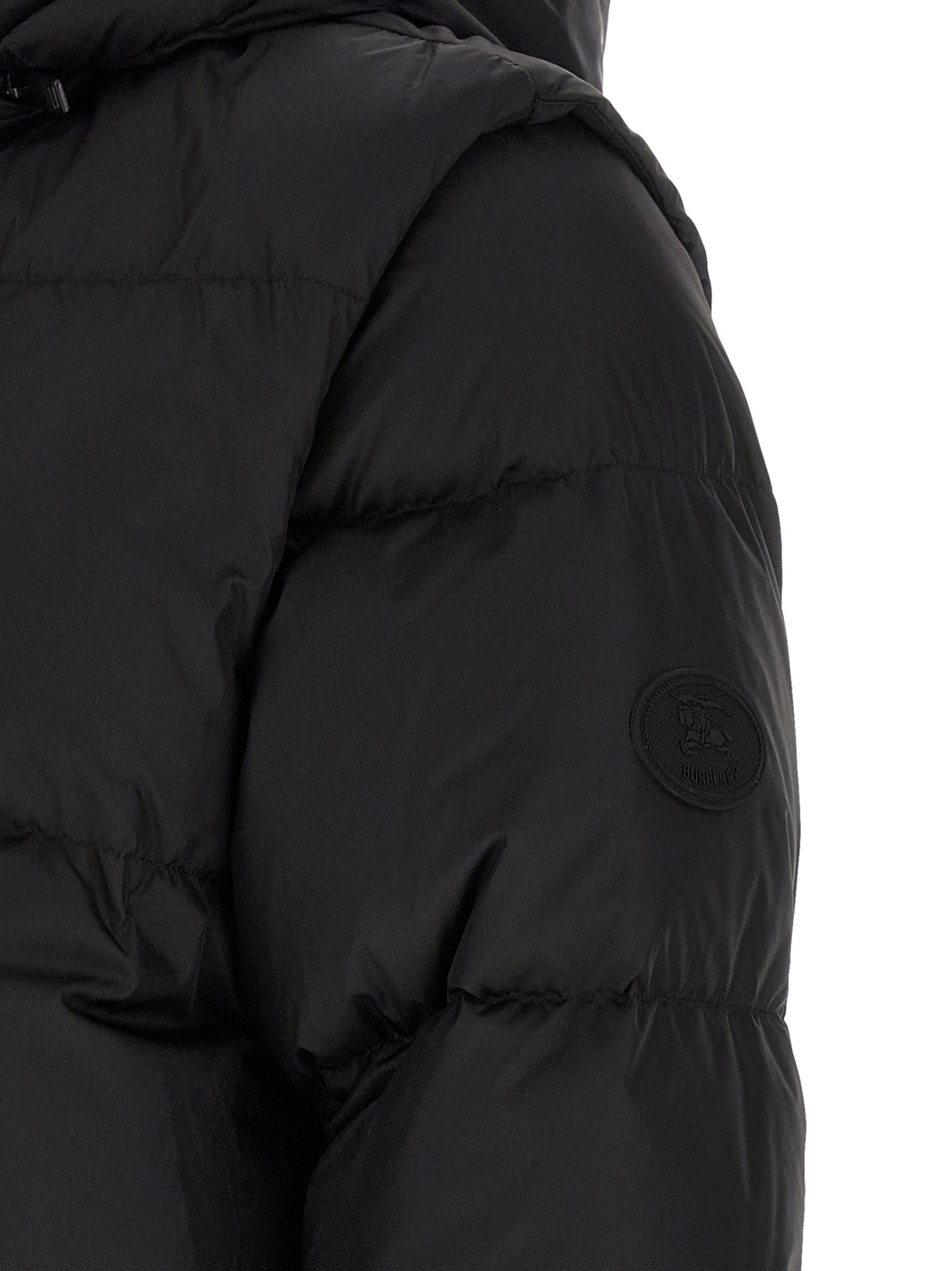 Black Polyamide Sleeveless Jacket