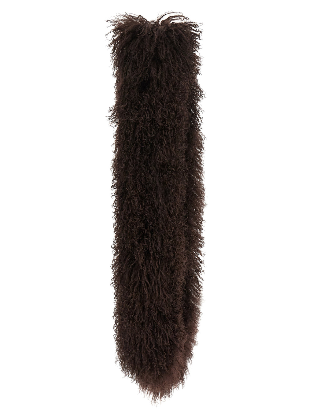 Brown Lamb Fur Scarf
