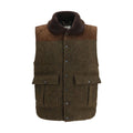 Bicolor Wool Oves Aries Sleeveless Jacket