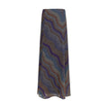 Multicolor Viscose Long Skirt