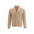 Beige Cashmere Cardigan