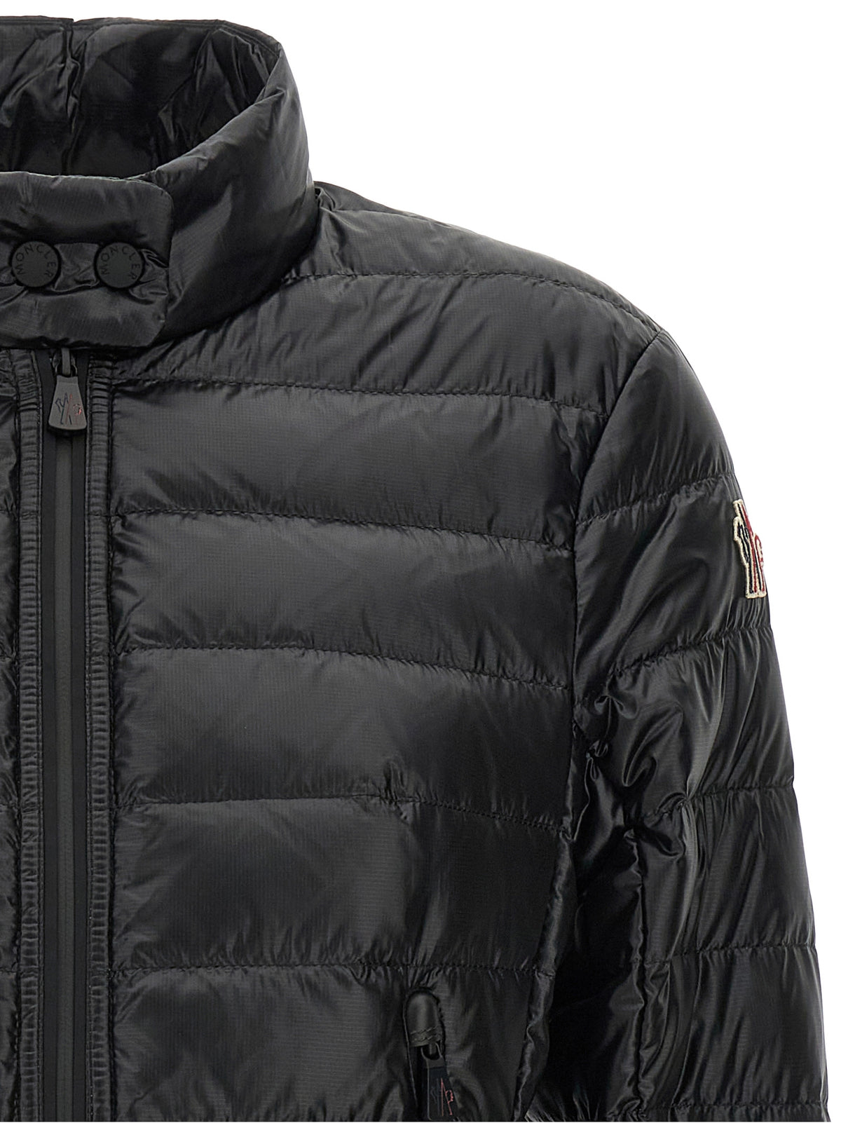 Black Polyamide Full-Length Jacket