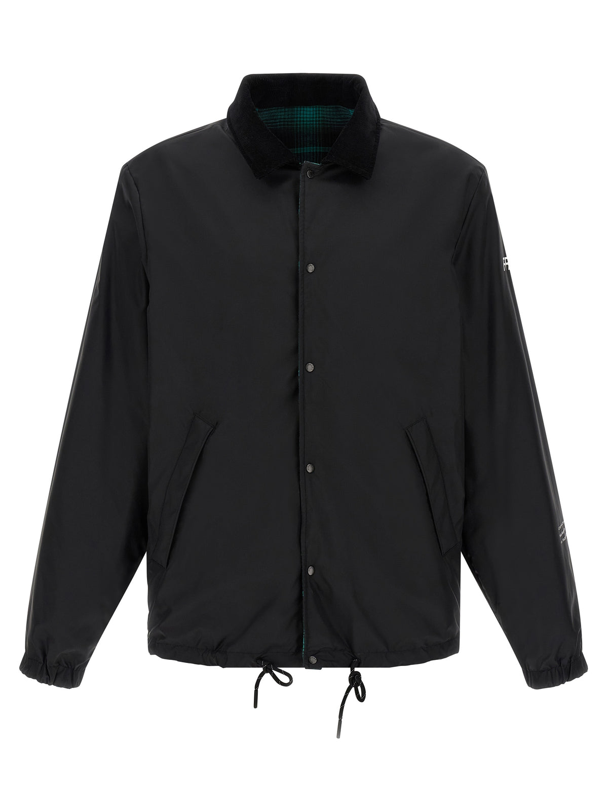 Bicolor Cotton Full-Length Jacket