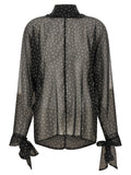 Black Polyester Blouse