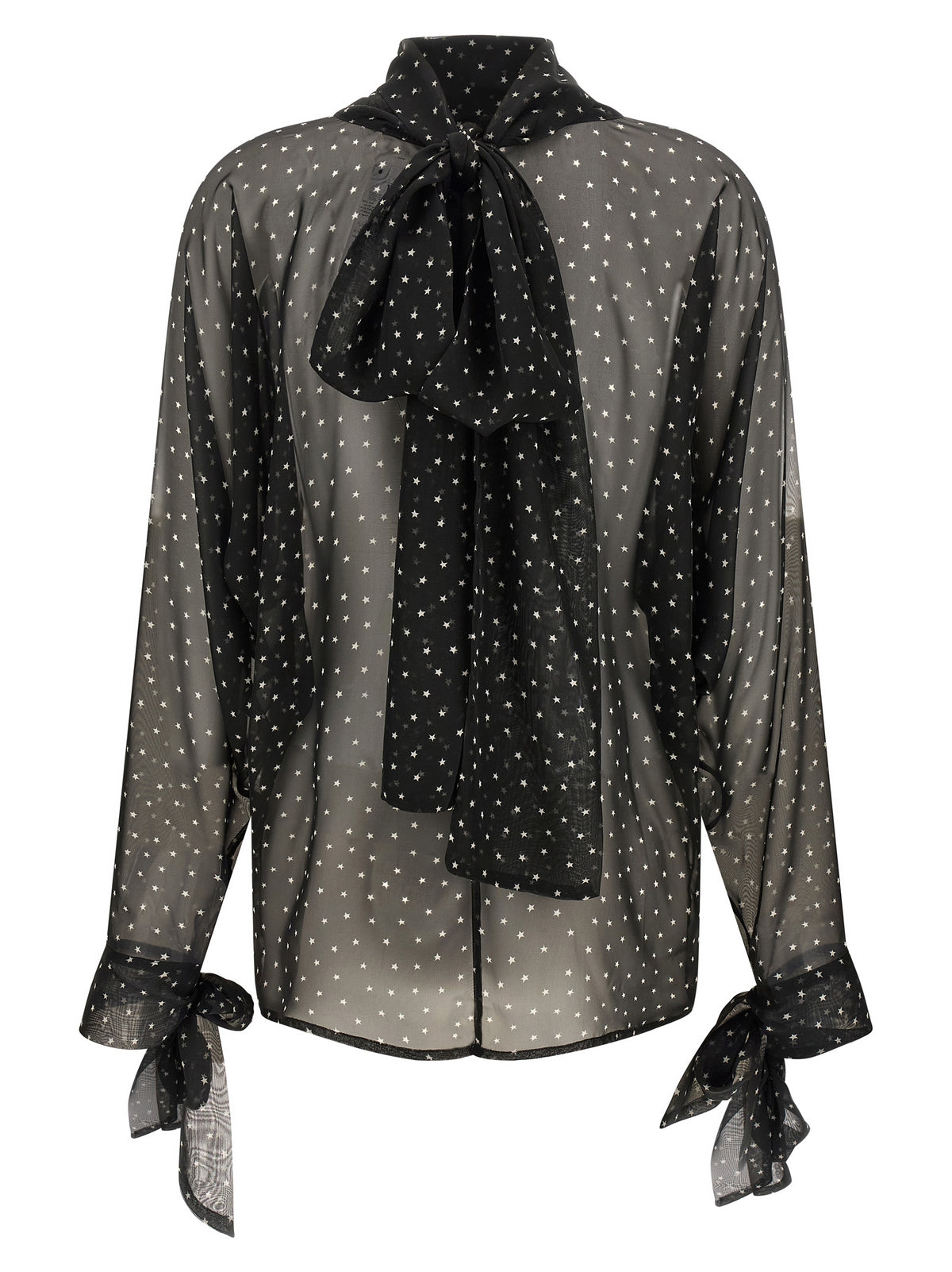 Black Polyester Blouse