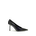 Black Goatskin High Heel Pumps