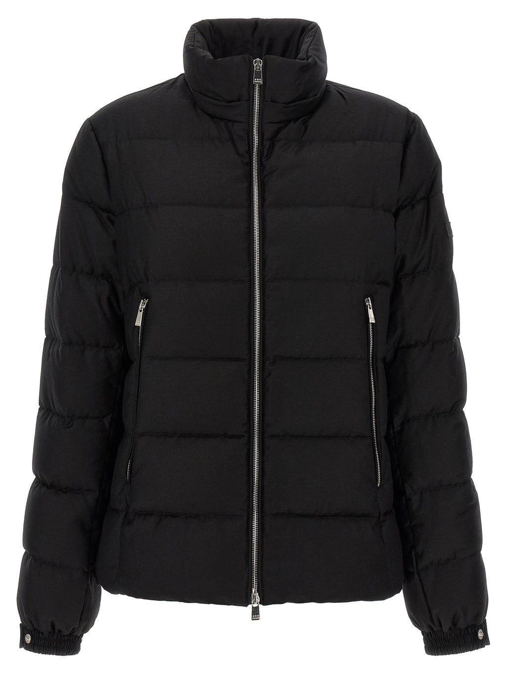 Black Wool Full-Length Jacket