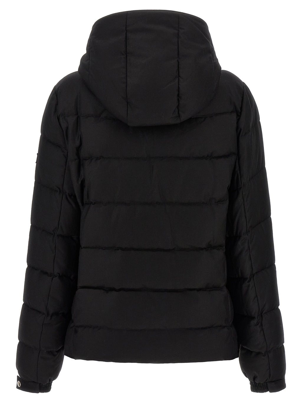 Black Wool Full-Length Jacket