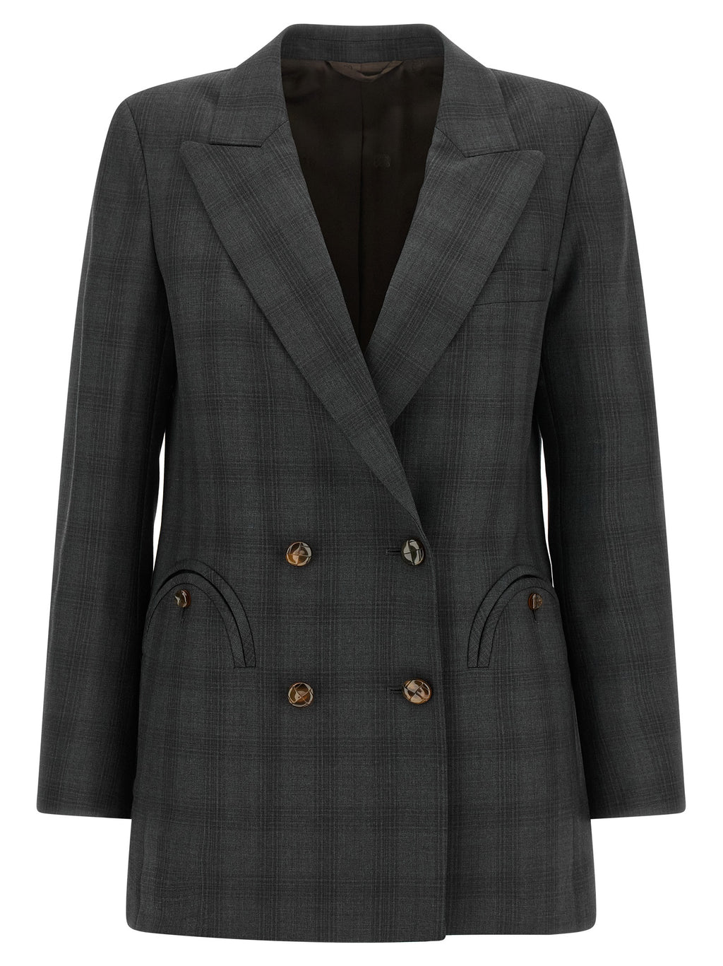 Gray Virgin Wool Blazer