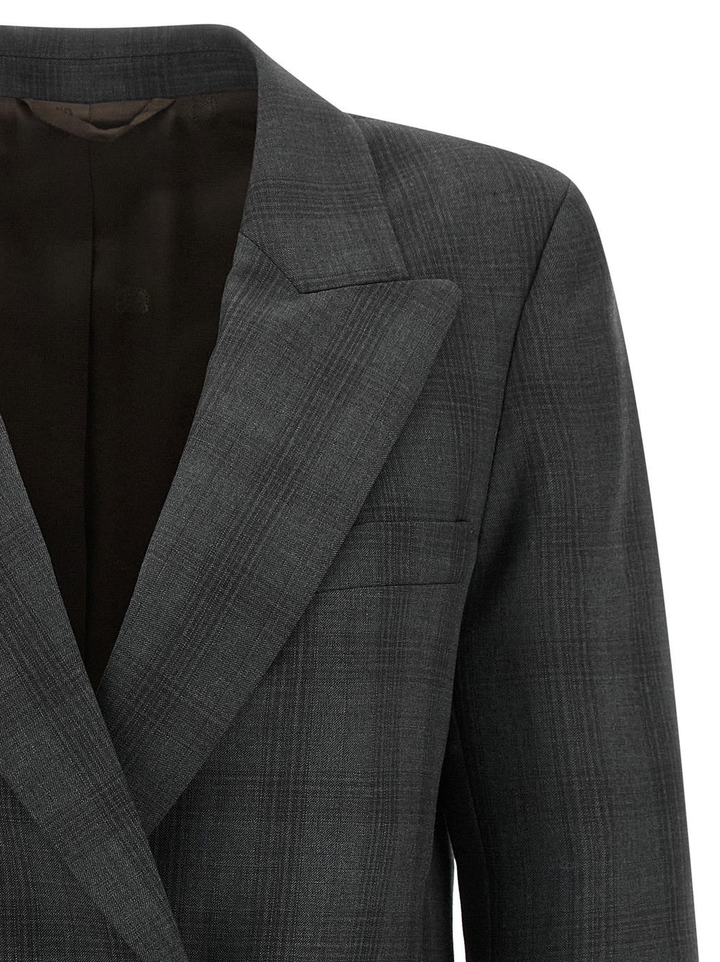 Gray Virgin Wool Blazer