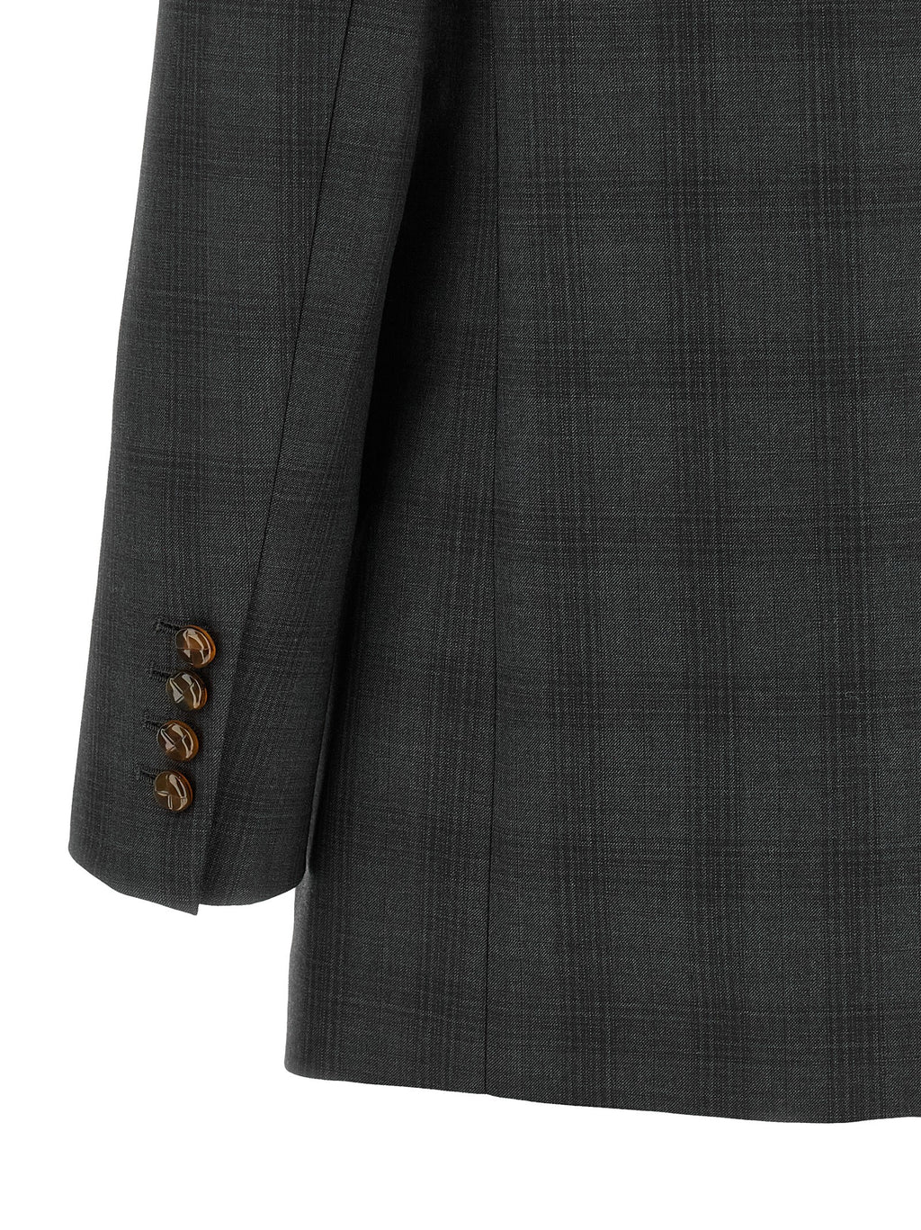 Gray Virgin Wool Blazer