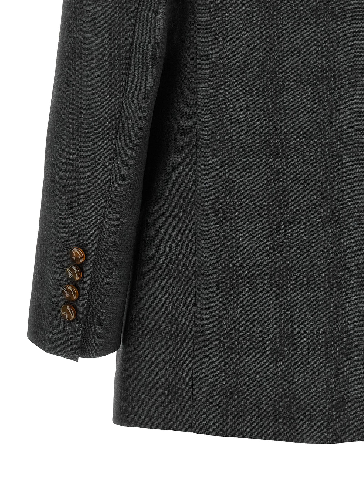 Gray Virgin Wool Blazer