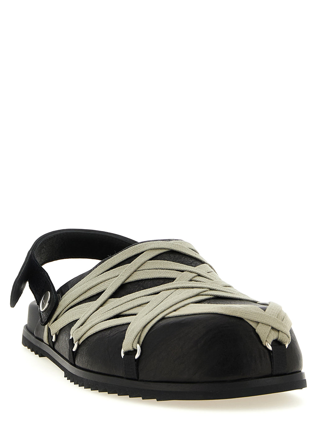 Black Ramie Mules