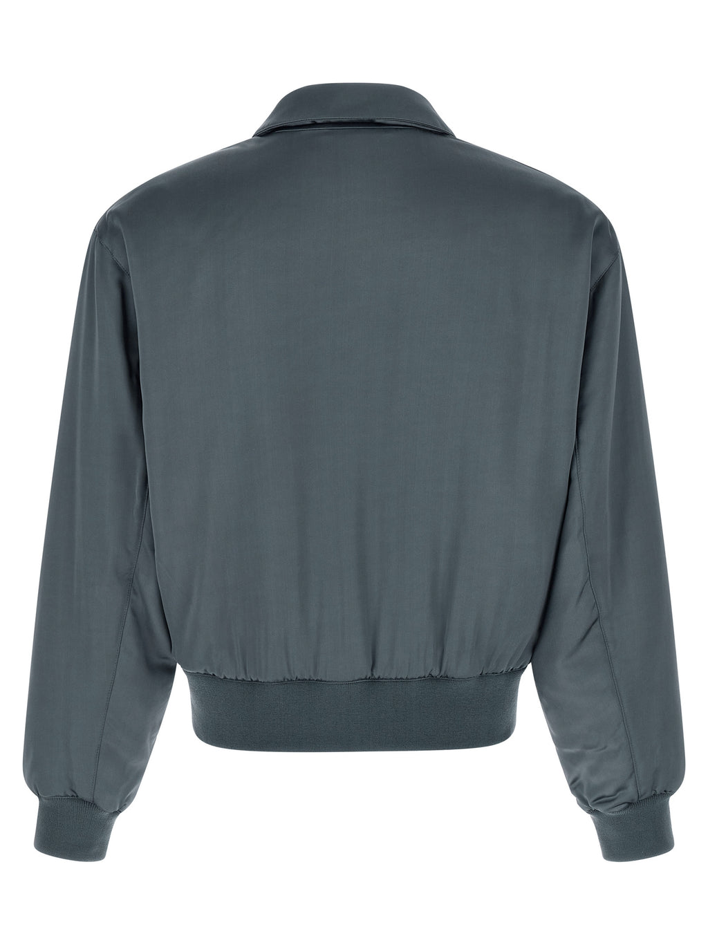 Gray Viscose Bomber