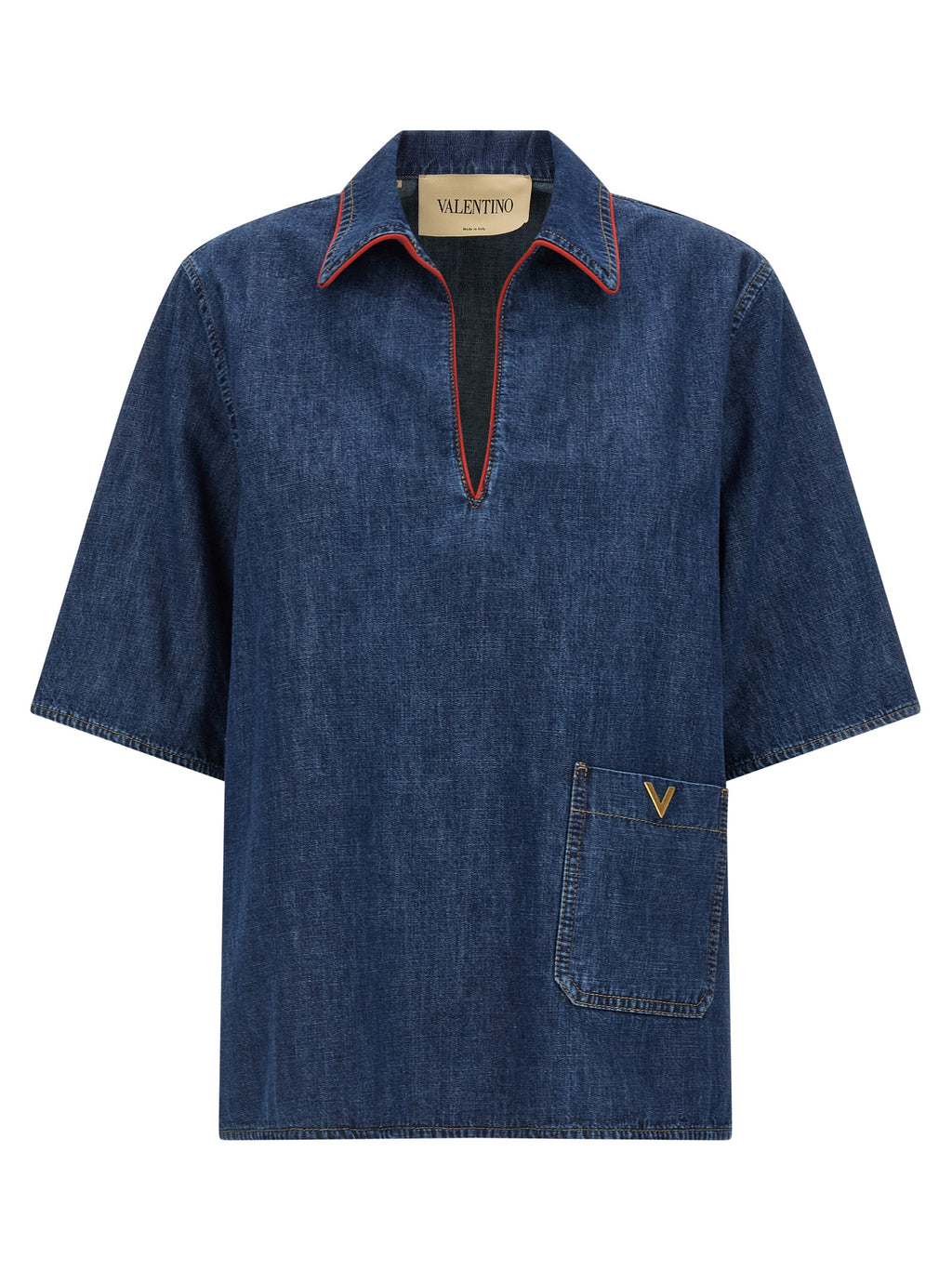 Blue Cotton Blouse