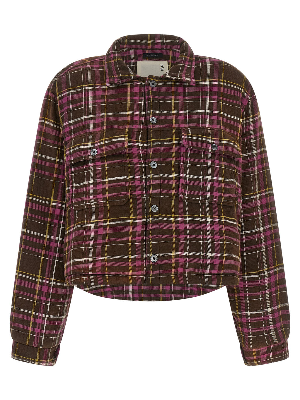 Brown Cotton Shell Jacket