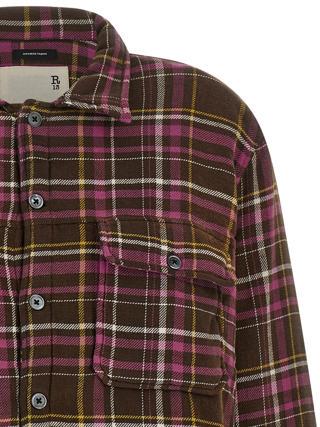 Brown Cotton Shell Jacket