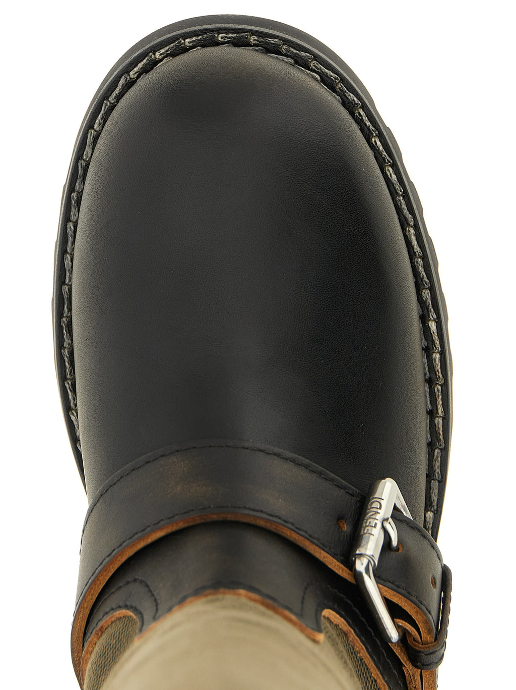 Bicolor Calfskin Over The Knee